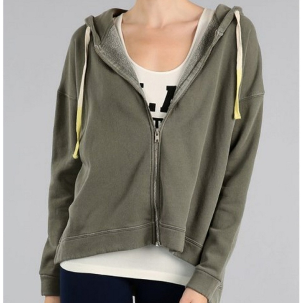 NWT Avocado Brand Paz Hoodie in Olive Green - Picture 1 of 9